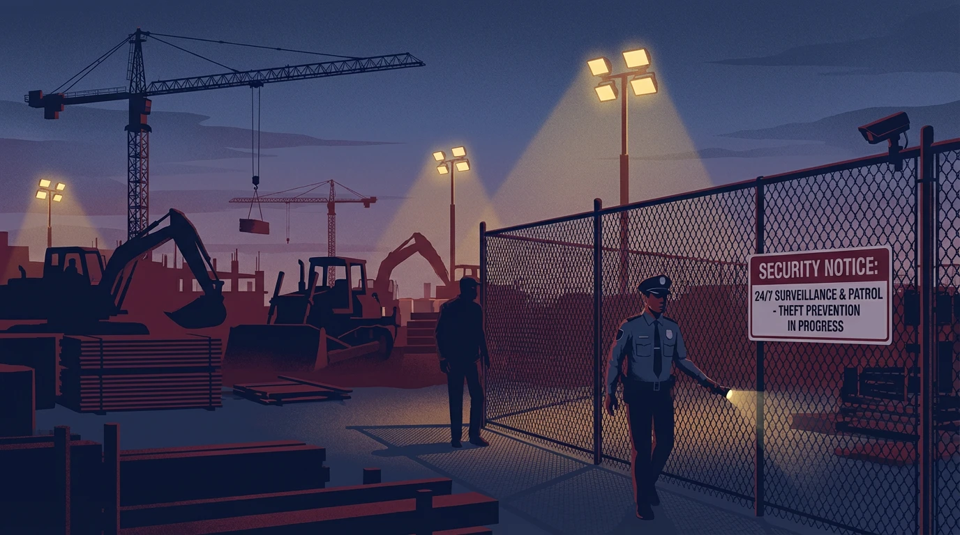 Baustellendiebstahl verhindern - 10 Profi-Tipps vom Sicherheitsdienst